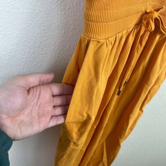 Calia Extended Shoulder Midi Dress Glowing Umber NWT Women’s Size XS - Picture 6 of 9